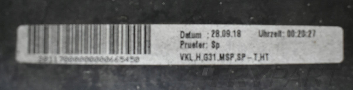 BMW 5 Series G31 M Sport Package Rear Bumper Wagon OEM