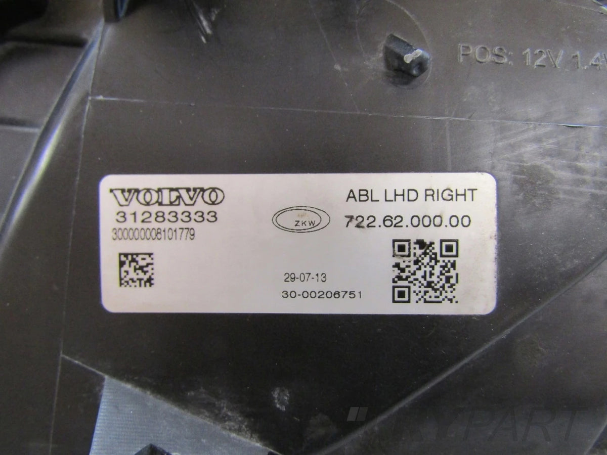 HEADLIGHT VOLVO V 40 II XENON 12-16 RH RIGHT 31283333