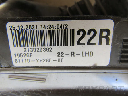 FRONT LAMP TOYOTA CHR CH-R 1 I LIFT FULL LED 20-23 RH 81110-YP280-00