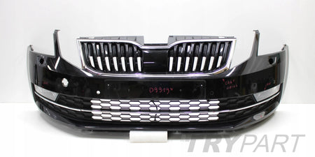 SKODA OCTAVIA III FACELIFT 5E0 FRONT BUMPER ORG + GRILLE + VENTS