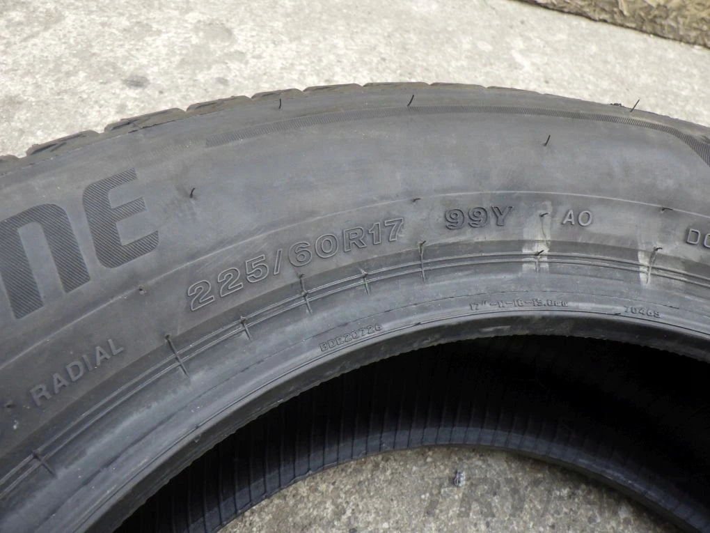 BRIDGESTONE TURANZA T005 225 60 R17 99Y Summer Tire NEW