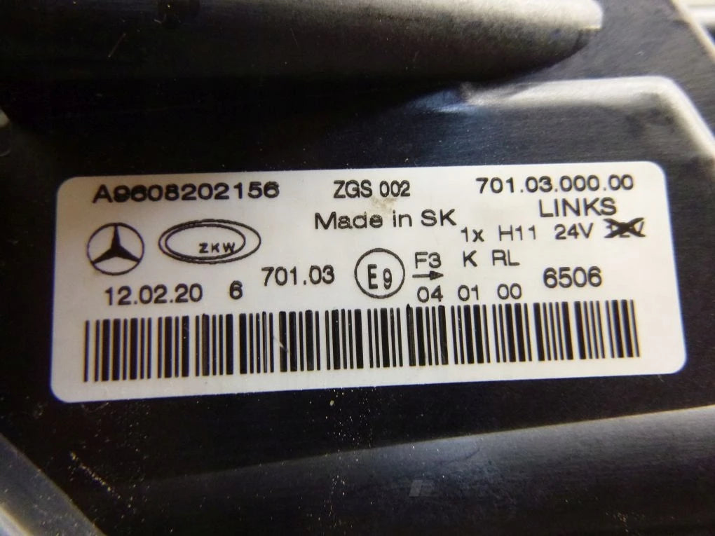 MERCEDES ACTROS ANTOS MP4 960 halogen right