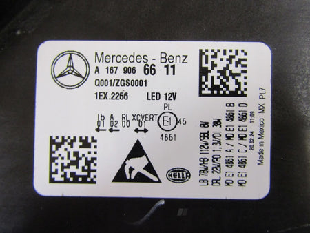 MERCEDES GLS X167 W167 FULL LED MULTIBEAM HEADLIGHT RH RIGHT 19- A1679066