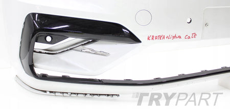 VW TOURAN III 5TA R LINE FRONT BUMPER ORG + CHROME