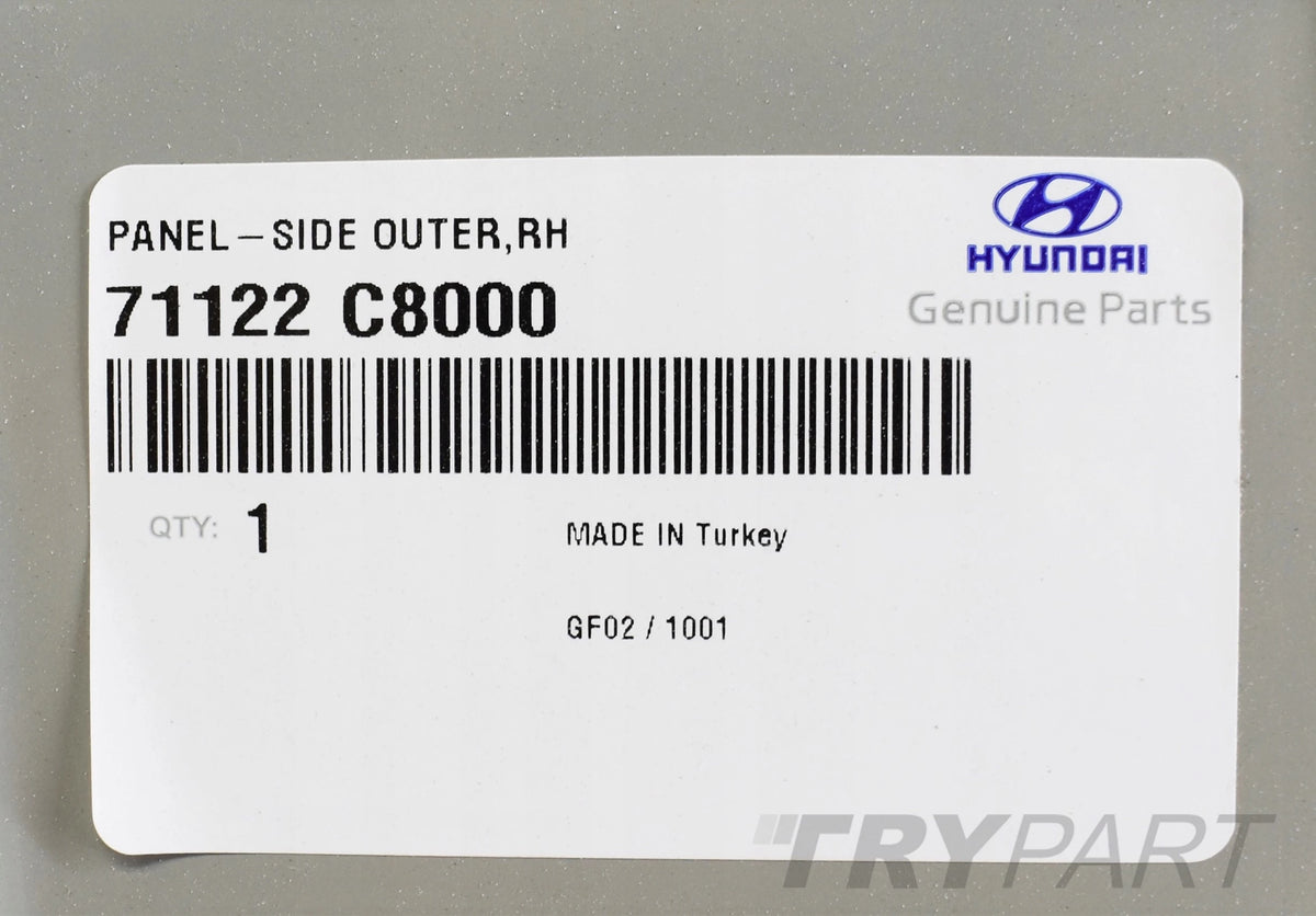 HYUNDAI I20 II REAR RIGHT FENDER PANEL ORG