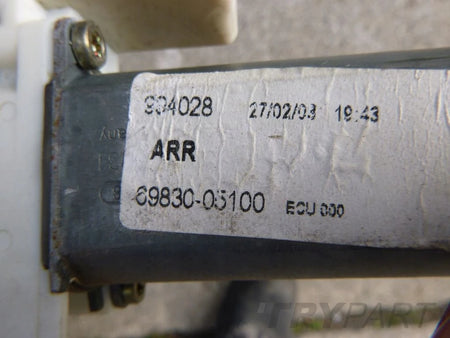 AVENSIS II REAR LEFT WINDOW MECHANISM 69830-05100