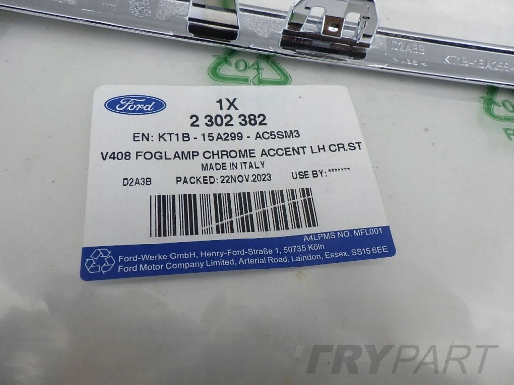 FORD TRANSIT CONNECT 18- BUMPER TRIM CHROME LEFT GRILLE