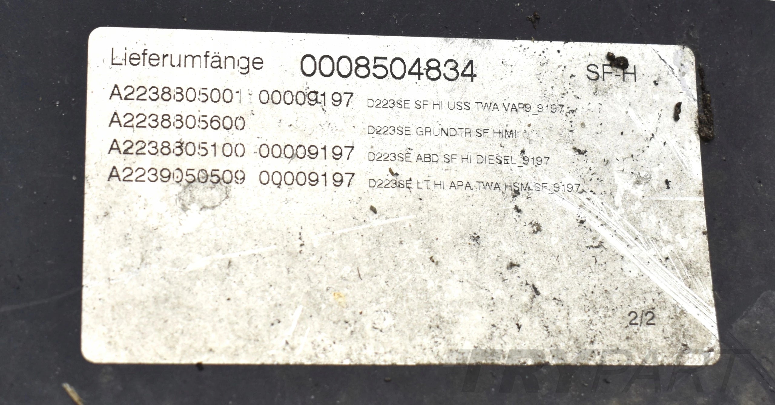 MERCEDES S-CLASS W223 REAR BUMPER ORIGINAL