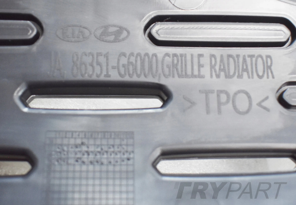 KIA PICANTO III CHROME GRILLE BUMPER COVER NEW