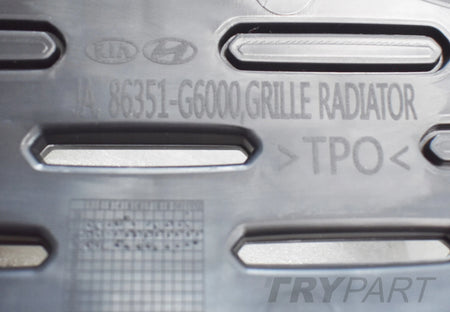 KIA PICANTO III CHROME GRILLE BUMPER COVER NEW