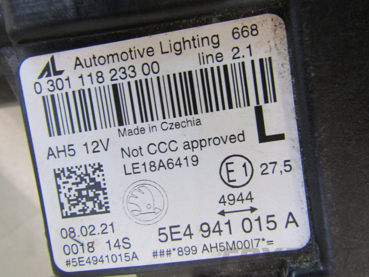 SKODA OCTAVIA IV FULL LED HEADLIGHT 19-24 LH 5E4941015A