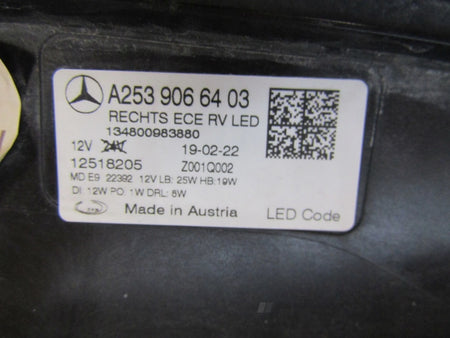 MERCEDES GLC W253 LIFT FULL LED PERFORMANCE 19- RH HEADLIGHT A2539066403