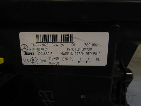 MERCEDES ACTROS W961 MP5 MP 5 FULL LED HEADLIGHT 18- RH A9618200959