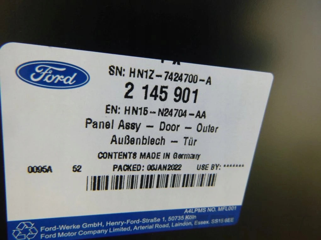 FORD ECOSPORT REAR RIGHT DOOR PANEL