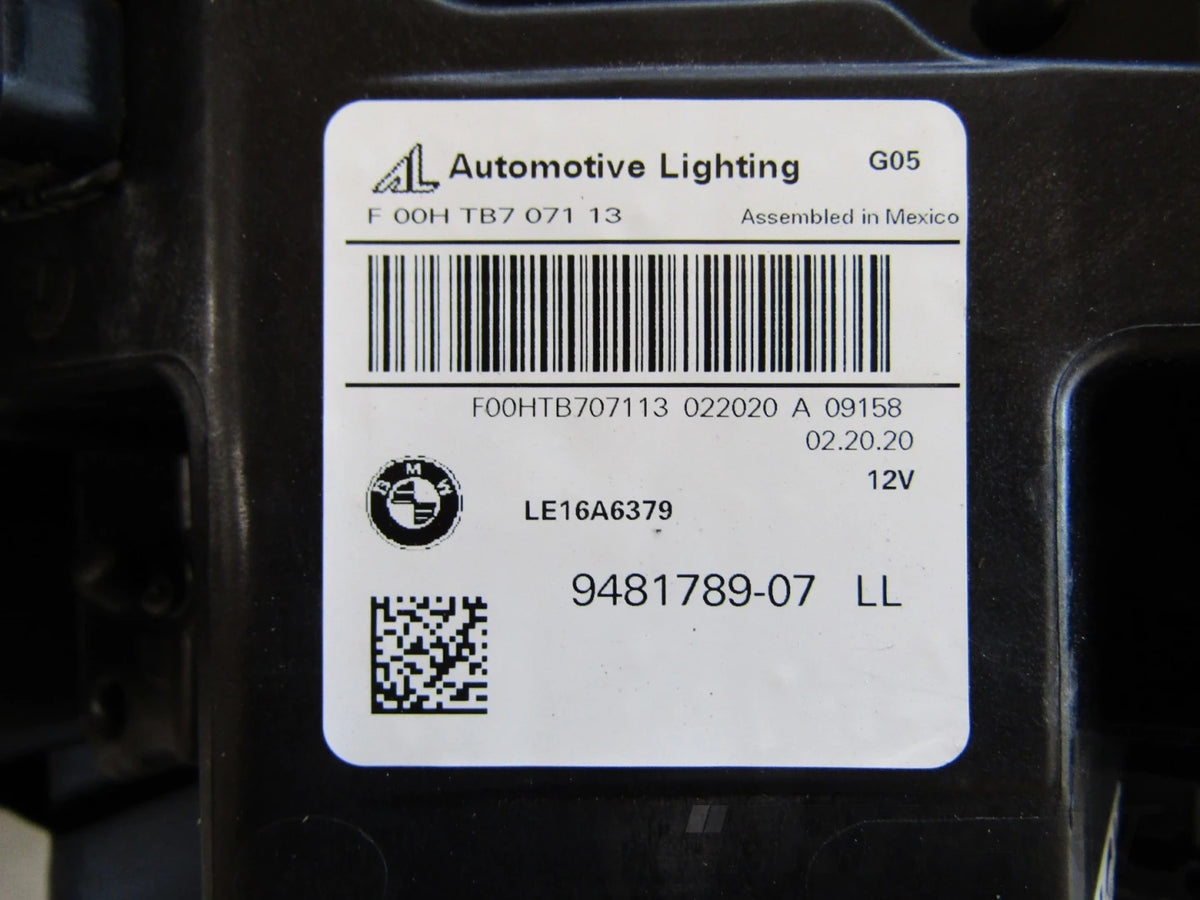 BMW X5 G05 X6 G06 LASER HEADLIGHT 18-23 LH 9481789