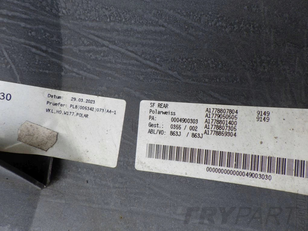 MERCEDES A 177 W177 18- Rear Bumper
