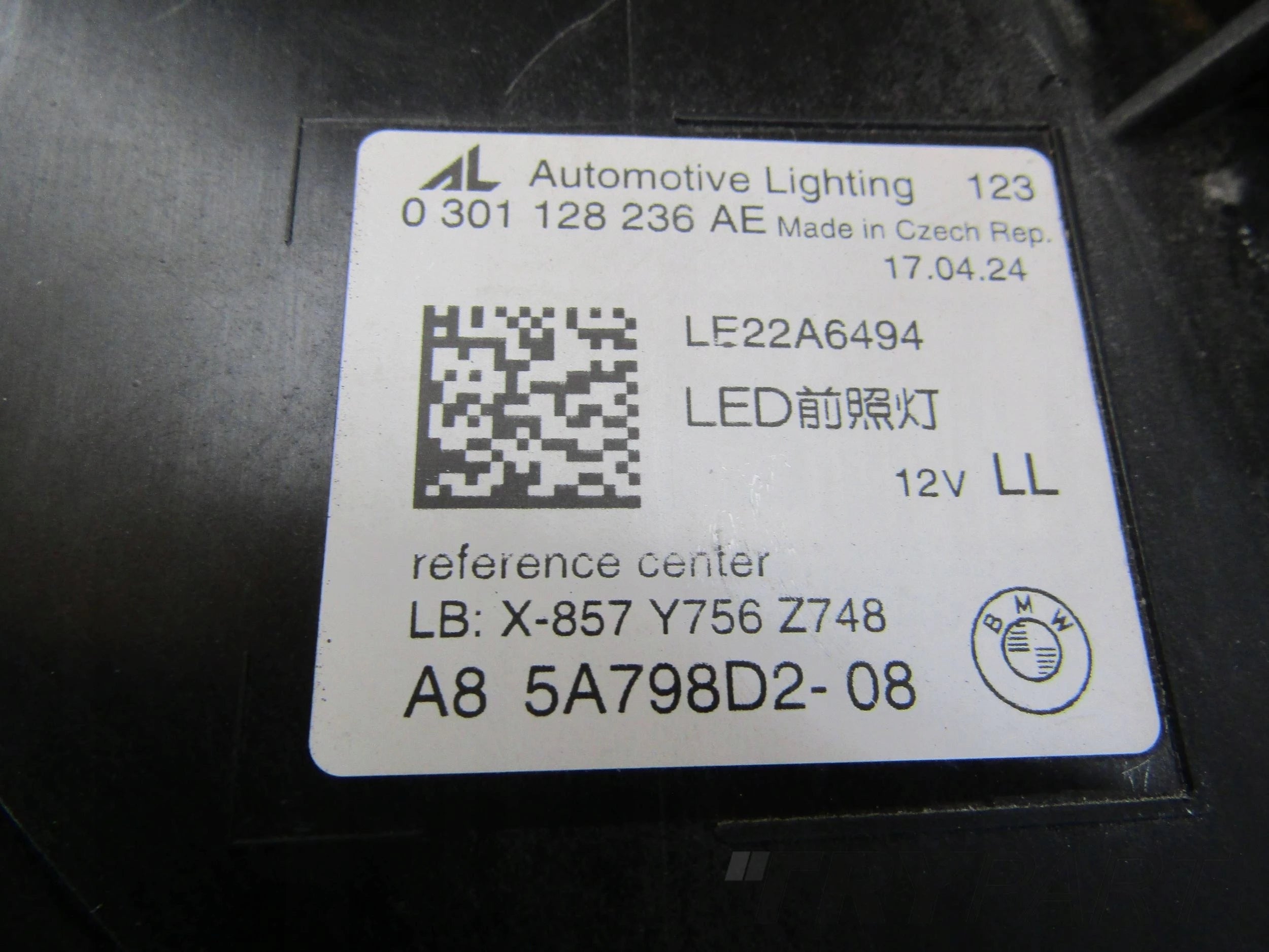 Front Headlight BMW 5 G60 G61 FULL LED 23- RH 5A798D2