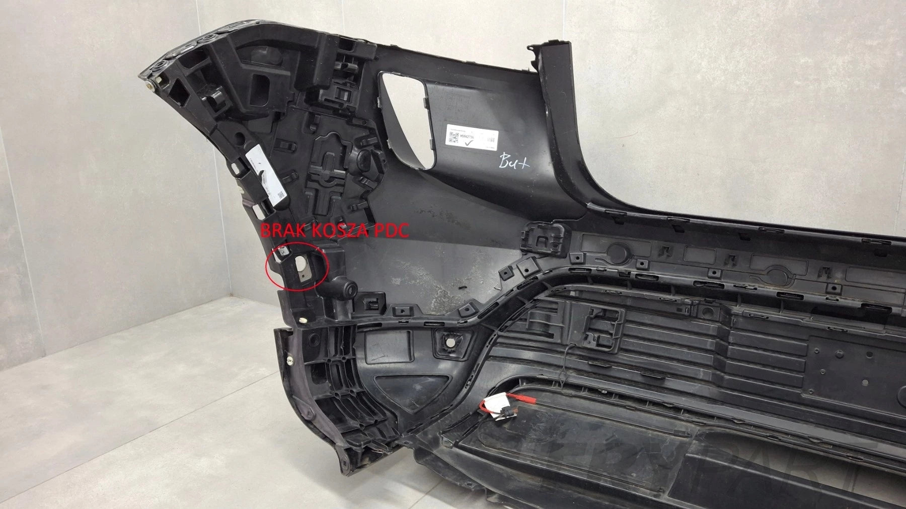 Rear Bumper Porsche Macan II 95C S 24- / + Skids + 1x PDC Sensor