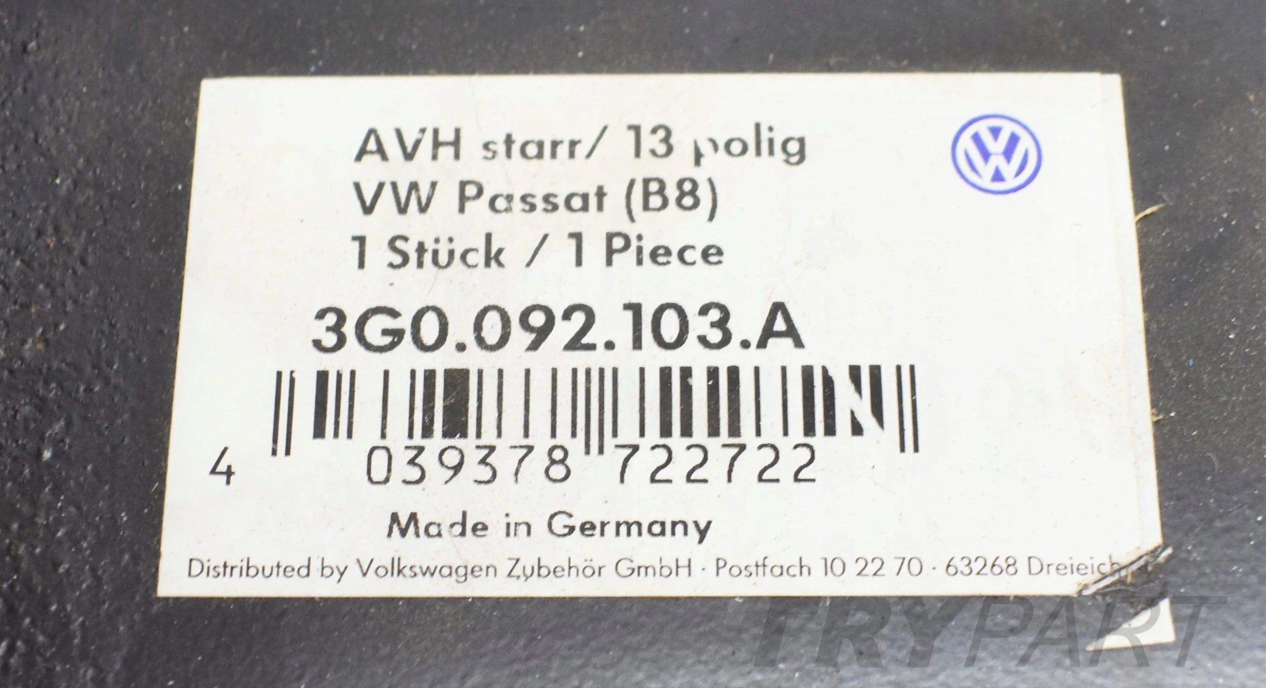 VW PASSAT B7 B8 3G0 TOW HITCH NEW OEM