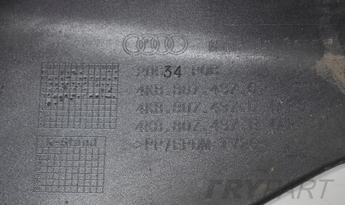 AUDI A7 C8 4K8 S LINE FRONT BUMPER ORG