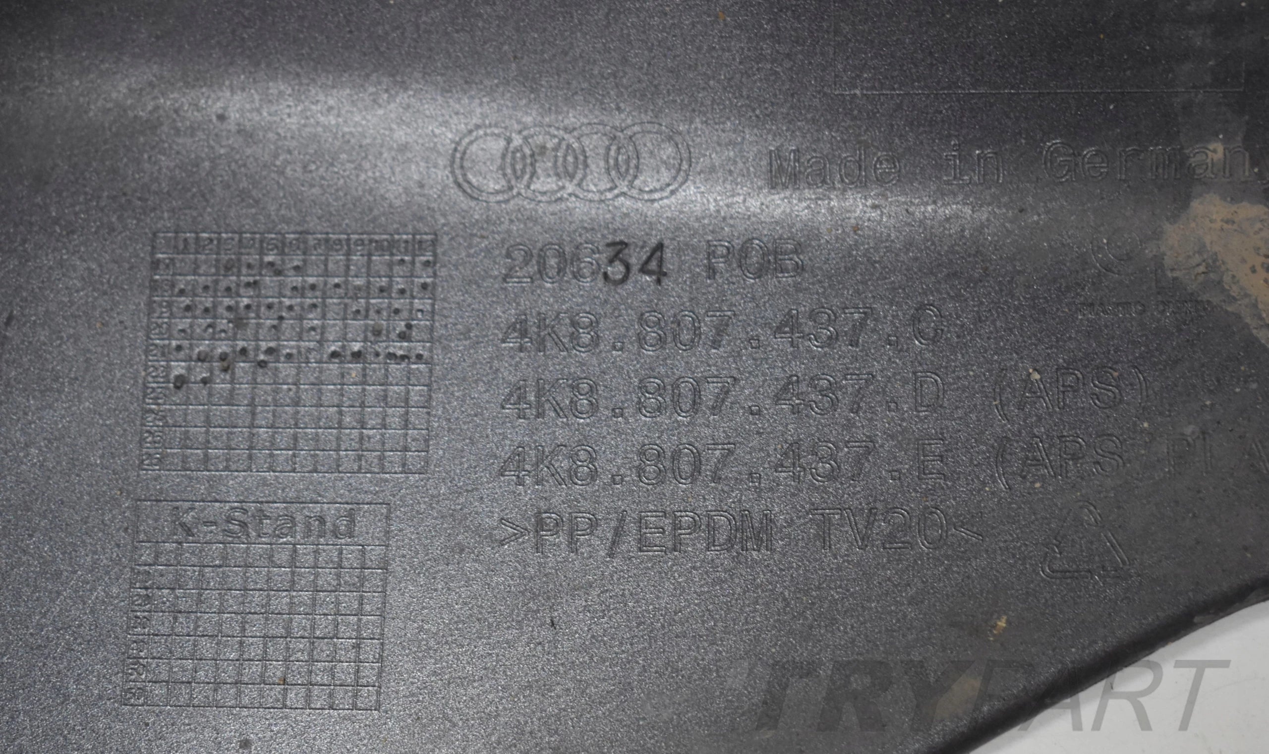 AUDI A7 C8 4K8 S LINE FRONT BUMPER ORG
