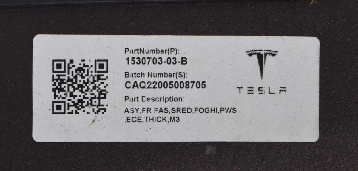 TESLA 3 III MODEL 3 III FRONT BUMPER ORG