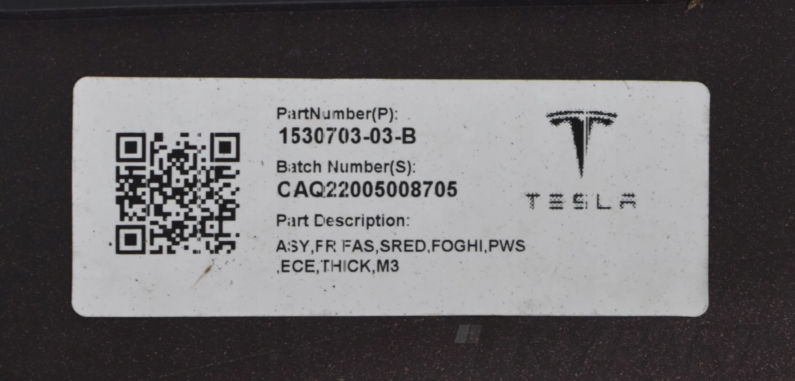 TESLA 3 III MODEL 3 III FRONT BUMPER ORG