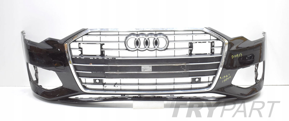 AUDI A6 C8 4K0 FRONT BUMPER ORG + CHROME