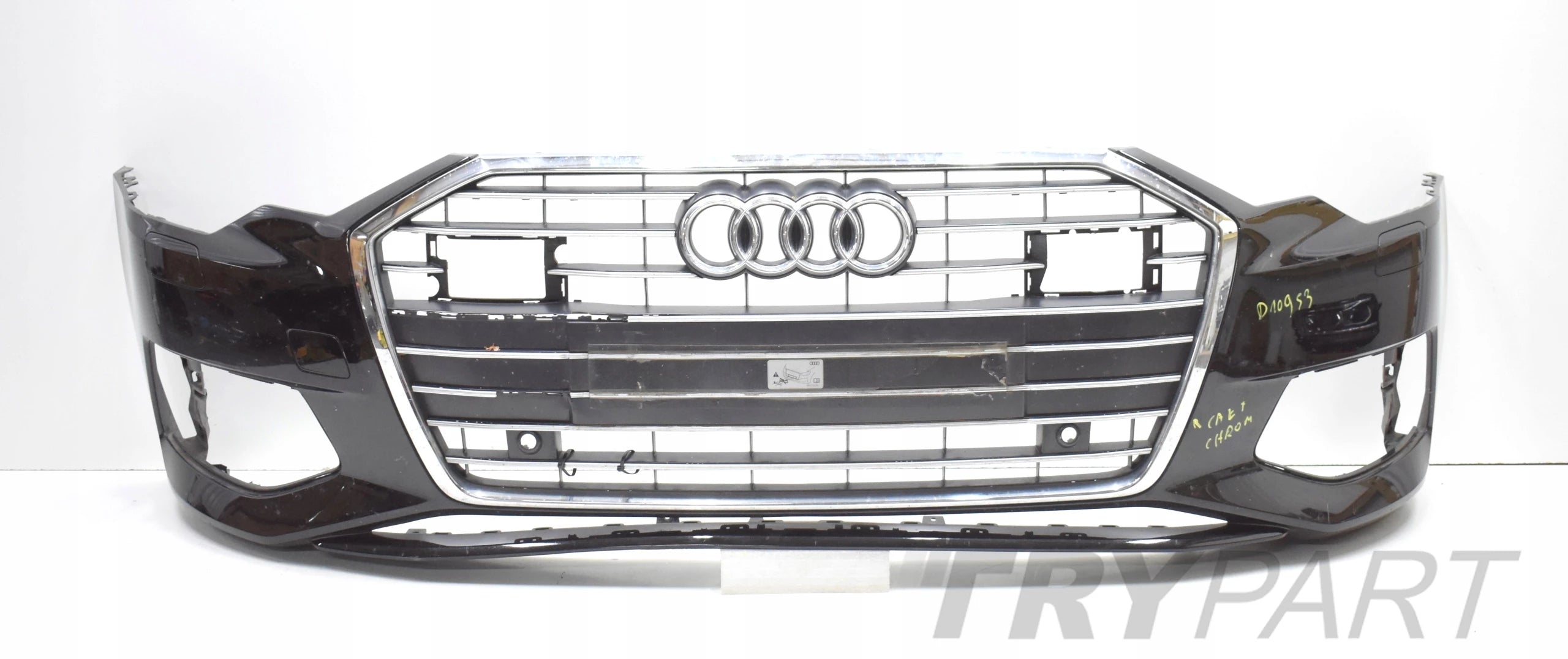 AUDI A6 C8 4K0 FRONT BUMPER ORG + CHROME