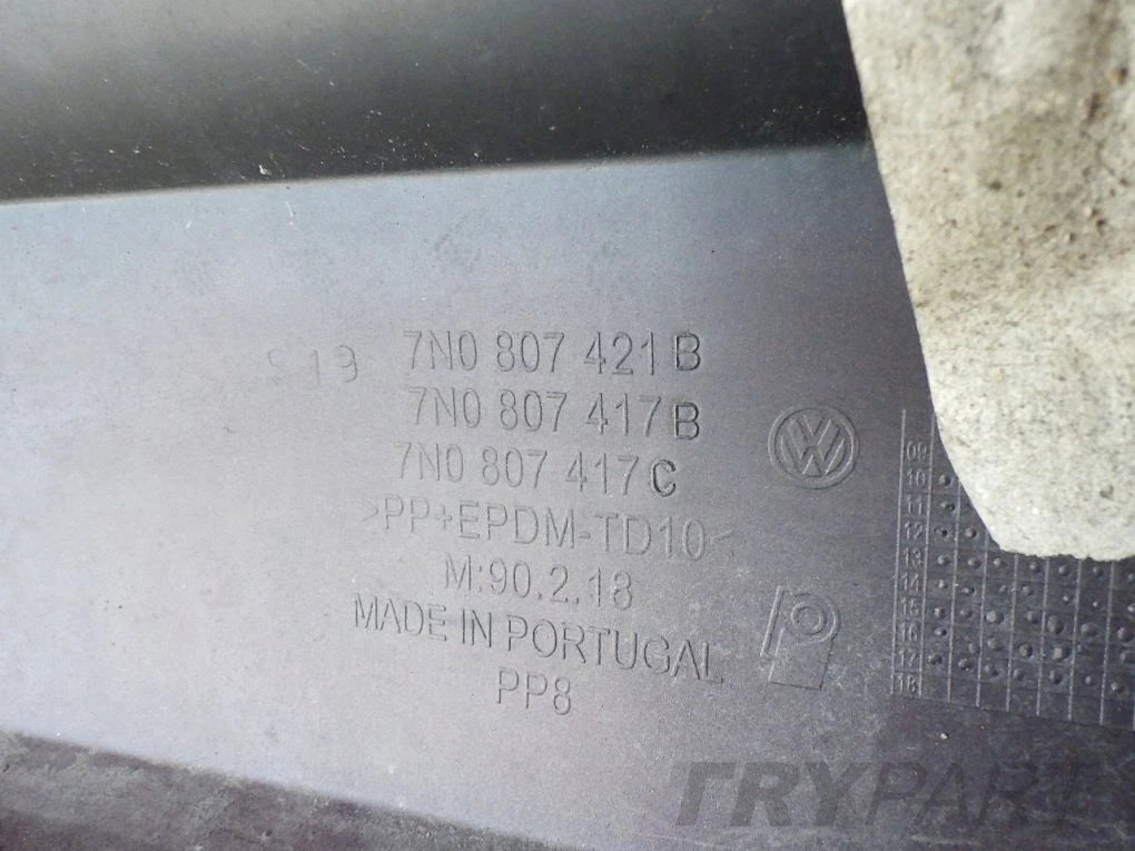 VW SHARAN II 7N 10- rear bumper