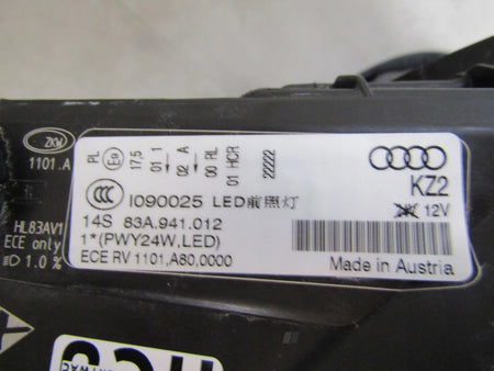 AUDI Q3 83A LED HEADLIGHT RH RIGHT 18- 83A941012