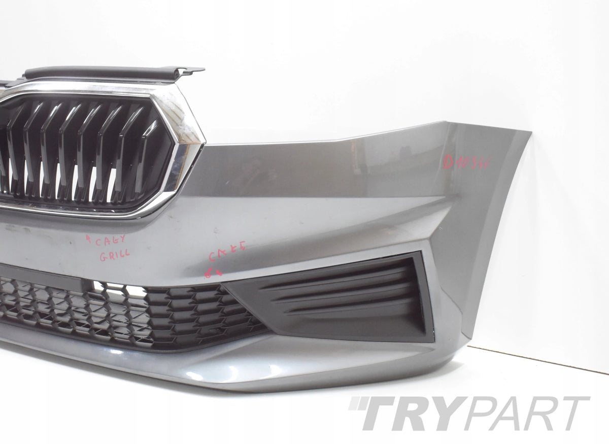 SKODA FABIA IV 6VA FRONT BUMPER ORG + GRILLES + GRILL + BOTTOM