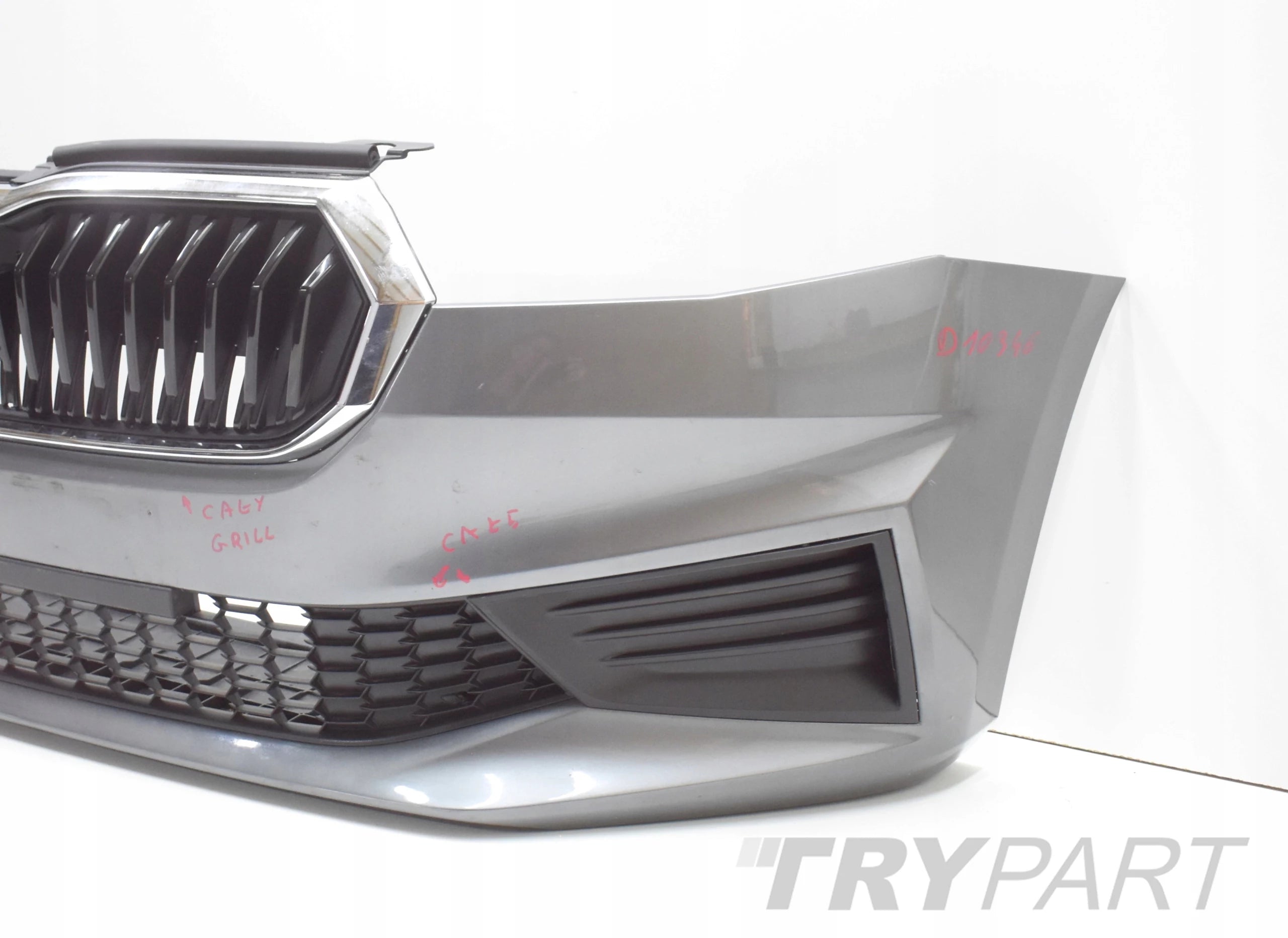 SKODA FABIA IV 6VA FRONT BUMPER ORG + GRILLES + GRILL + BOTTOM