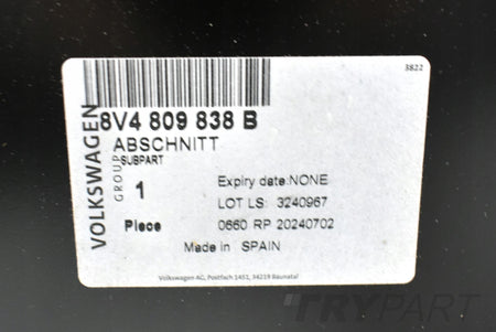 AUDI A3 8V 8V4 REAR RIGHT FENDER CLADDING ORG 8V4809838B