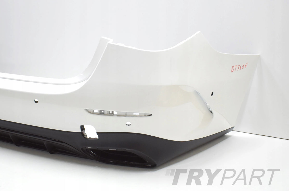 MERCEDES E-CLASS W214 AMG REAR BUMPER ORIGINAL SEDAN + BOTTOM + CHROME