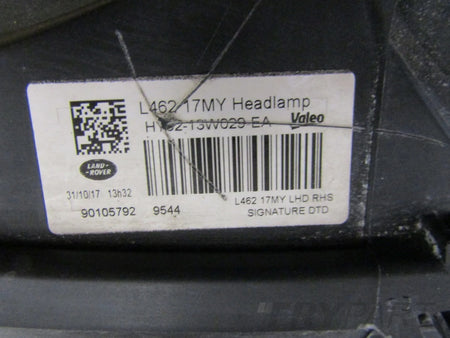 LAND ROVER DISCOVERY V 5 L462 LED 16- HEADLIGHT RH