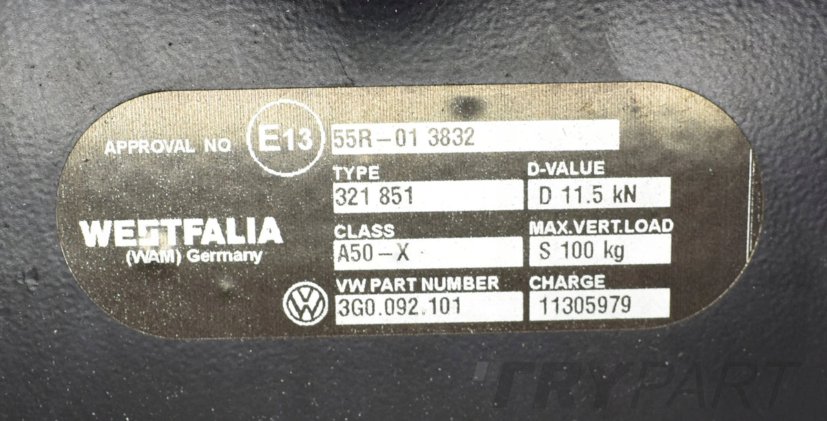 VW PASSAT B7 B8 3G0 TOW HITCH NEW OEM