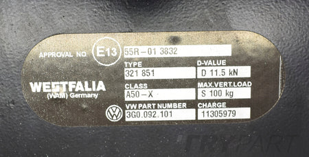 VW PASSAT B7 B8 3G0 TOW HITCH NEW OEM