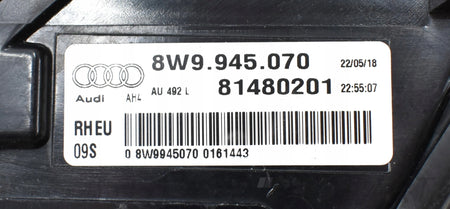 AUDI A4 B9 8W9 RIGHT REAR EXTERIOR LIGHT UNIT EU WAGON 8W9945070