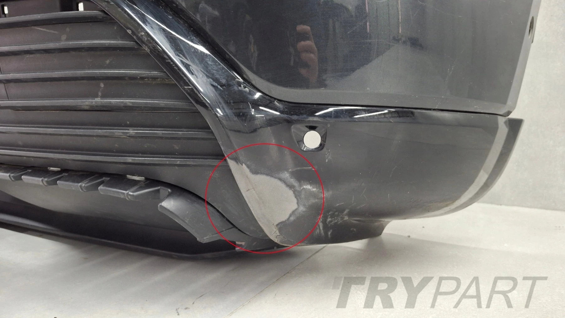 Rear Bumper Porsche Macan II 95C S 24- / + Skids + 1x PDC Sensor