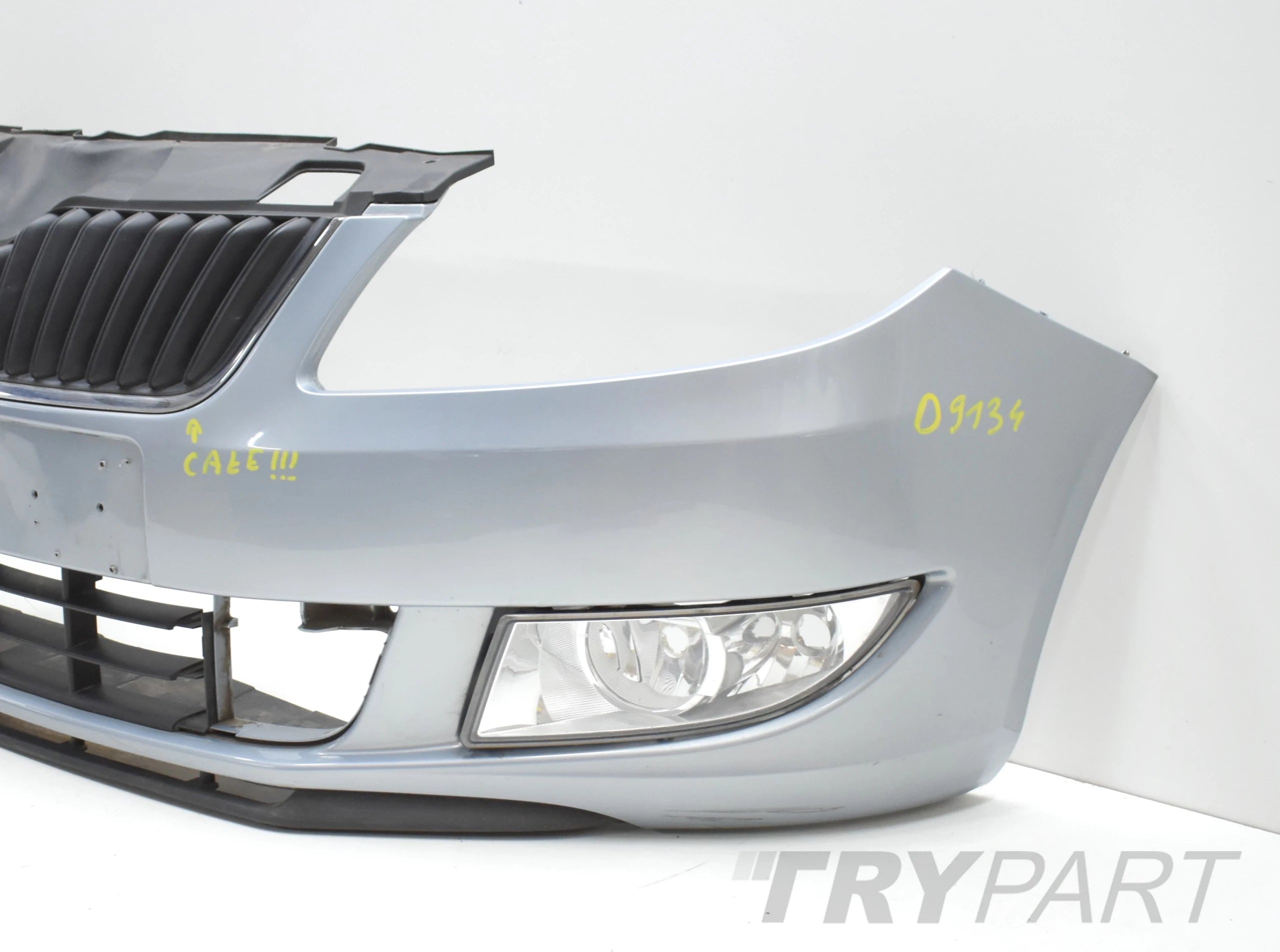 SKODA FABIA II LIFT 5J0 FRONT BUMPER ORIGINAL + GRILLE
