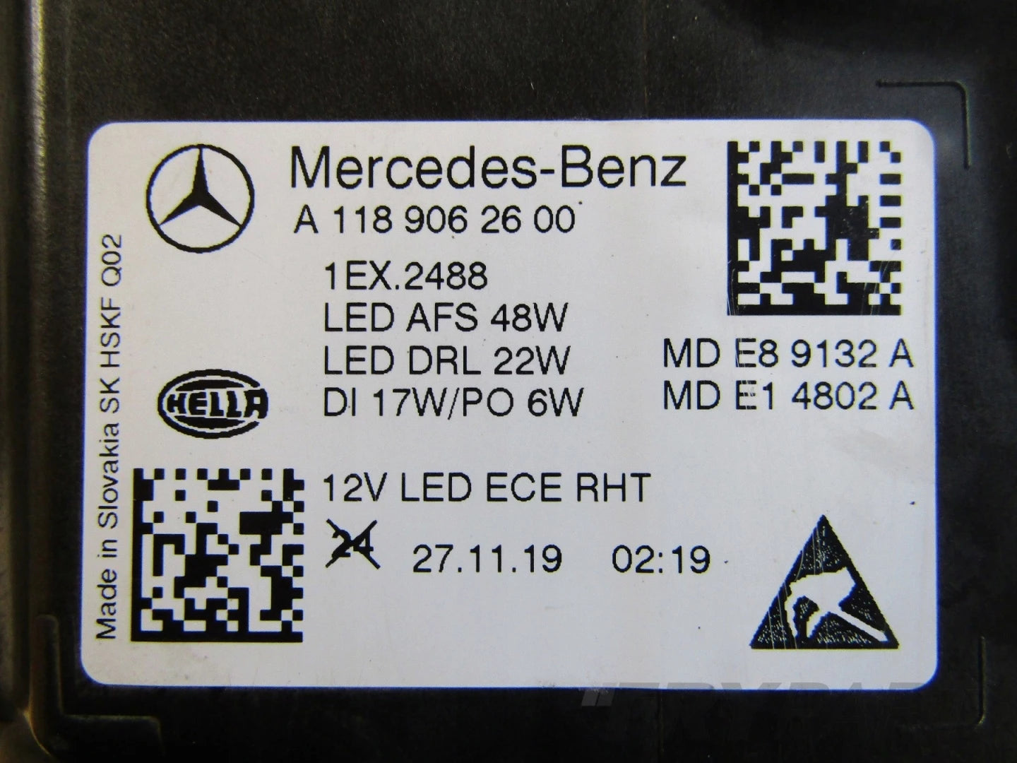 Front Headlight Mercedes CLA W118 Full LED High Performance RH RIGHT 19-23 A118