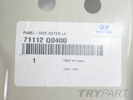 HYUNDAI BAYON LEFT SILL LEFT BODY PANEL LEFT REAR FENDER ORG NEW 71112 Q0400