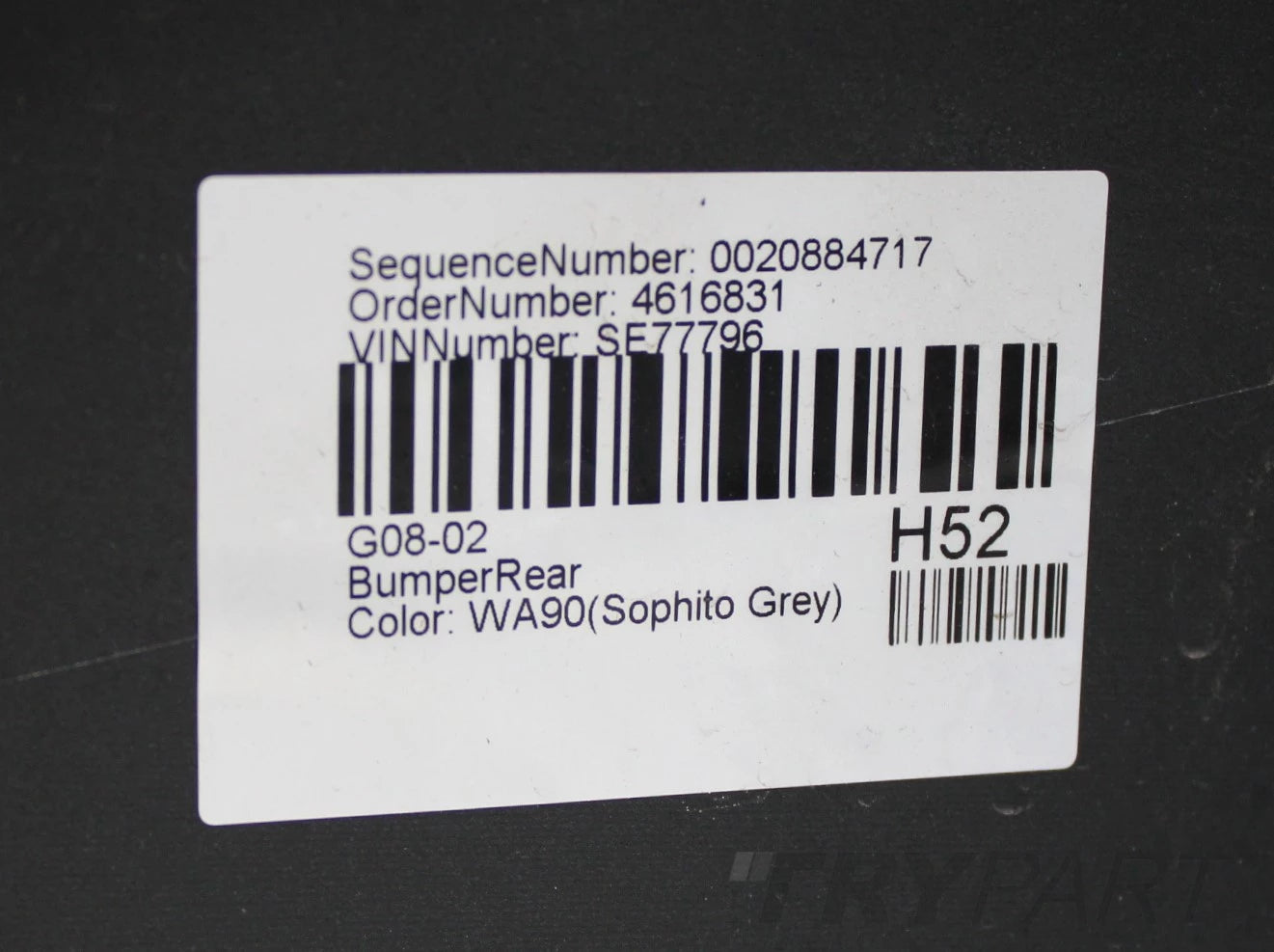 BMW IX3 G08 M PACKAGE FACELIFT LCI REAR BUMPER ORG + BOTTOM