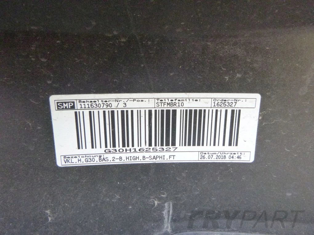 BMW 5 G30 SEDAN REAR BUMPER
