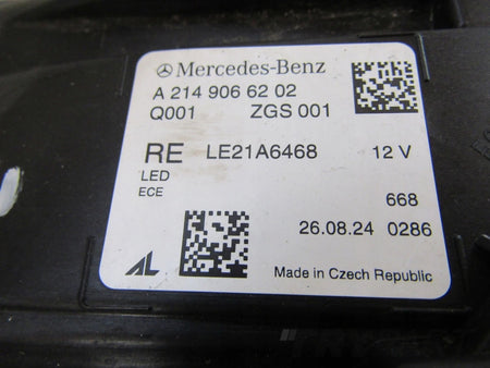 Front Headlight Mercedes E-Class W214 FULL LED DIGITAL LIGHT 23- RH A2149066202