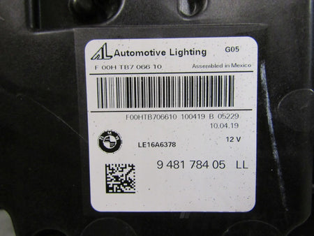 BMW X5 G05 X6 G06 FULL LED 18-23 RH RIGHT HEADLIGHT 9481784