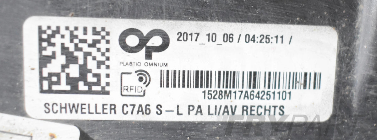 AUDI A6 C7 S LINE LIFT RIGHT SILL STRIP ORG