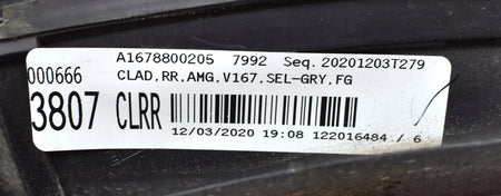 MERCEDES GLE W167 AMG REAR FENDER MOULDING RIGHT REAR ORG