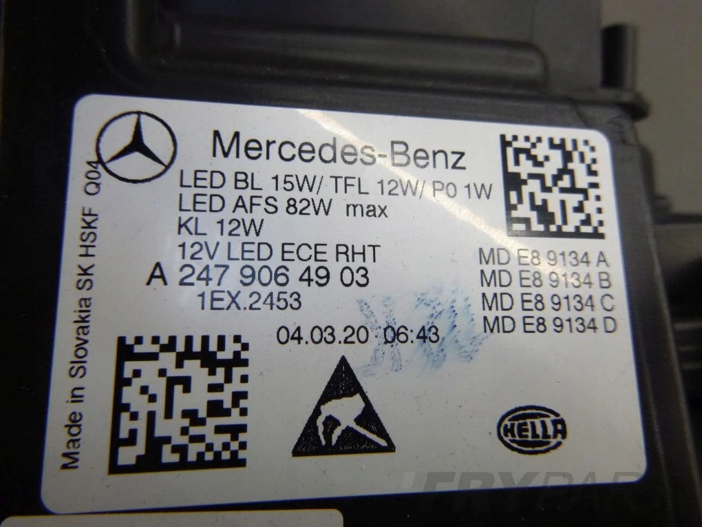 MERCEDES B-CLASS W A 247 FULL LED MULTIBEAM LEFT